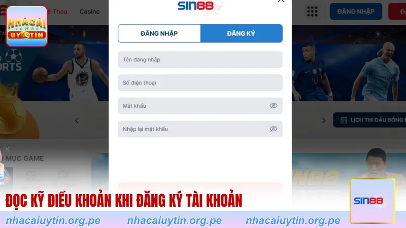 Đọc kỹ điều khoản khi đăng ký tài khoản