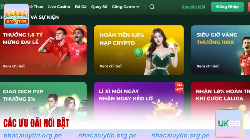 Các ưu đãi nổi bật