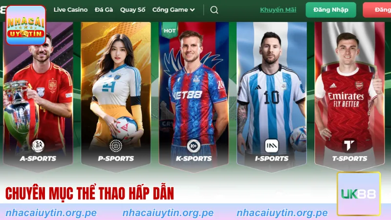 Chuyên mục thể thao hấp dẫn