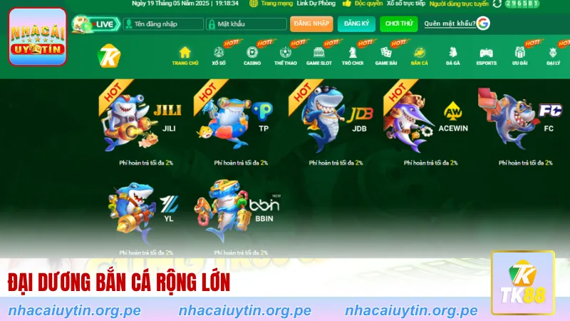 Đại dương bắn cá rộng lớn