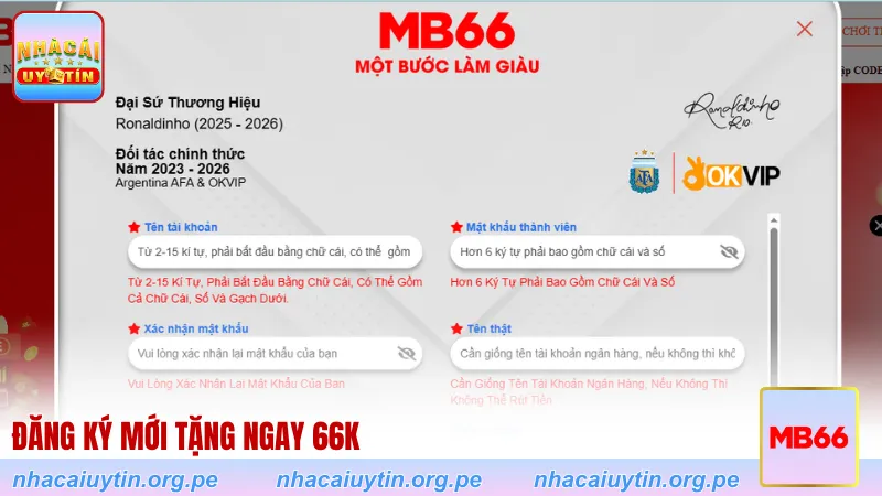 Đăng ký mới tặng ngay 66K