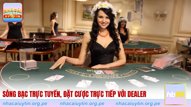 Sòng bạc trực tuyến, đặc cược trực tiếp với dealer