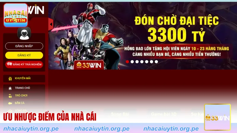 Ưu nhược điểm của nhà cái
