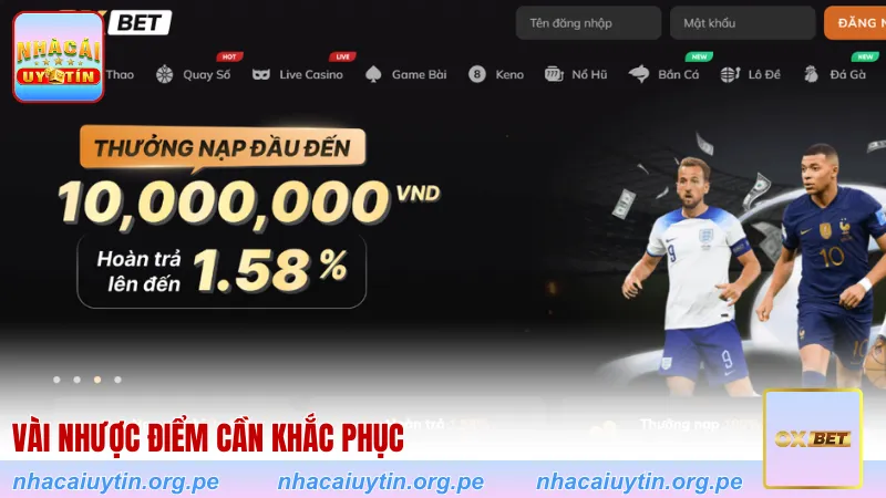 Vài nhược điểm cần khắc phục