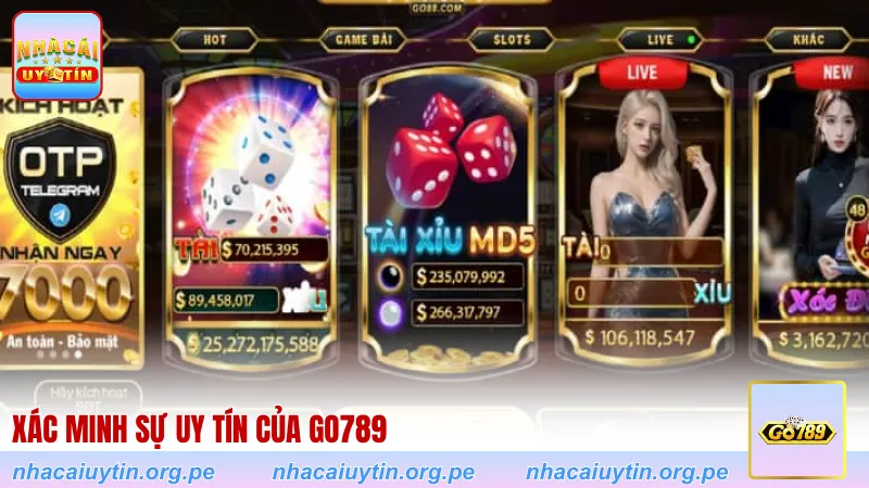 Xác minh sự uy tín của Go789