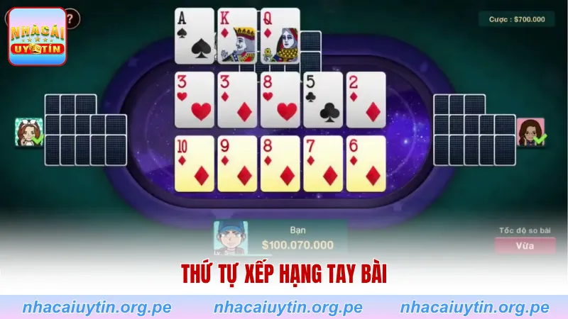 Thứ tự xếp hạng tay bài