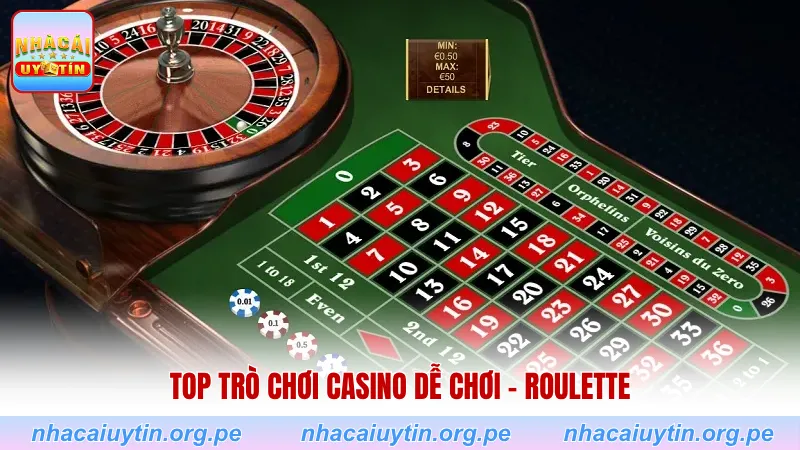 Top trò chơi casino dễ chơi - Roulette
